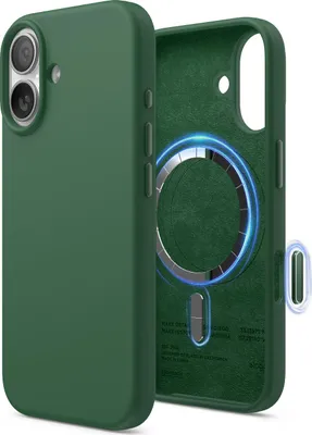 Immagine prodotto di Custodia ELAGO per iPhone 17, custodia morbida in silicone Magsafe, verde alpino