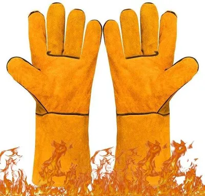 Produktbild von Famanu Grillhandschuhe hitzebeständig - 33 cm - flexibel und rutschfest