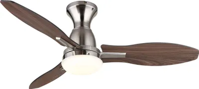 Produktbild von Energiespar Deckenventilator mit LED Beleuchtung und Fernbedienung Gale Nickel
