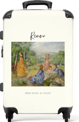Produktbild von NoBoringSuitcases.com® Großer Koffer - Kunst - Renoir - Frauen - Farben - Vintage - Kombinationsschloss TSA - Hartschalen Trolley 4 Rollen - 72 liter - Reisekoffer - 66 cmKoffer Mittelgroß 67x43x25 cm, 72L,