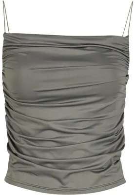 Produktbild von Urban Classics Top Damen Ladies Waterfall Jersey Top oliv XL