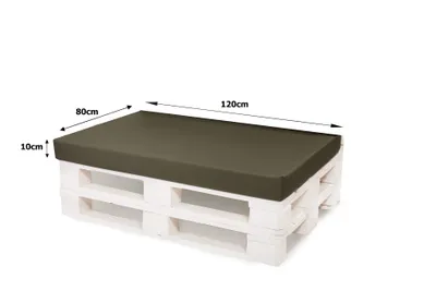 Obrázok produktu pre Vankúšik na paletu 120x80cm| podsedák europaliet| detský vankúšik na podlahu| paletový vankúš vonkajší zelený| Balkón s podlahovým vankúšom