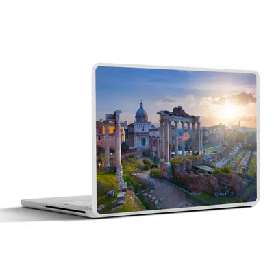 Produktbild von MuchoWow® Laptop Aufkleber Sticker Cover Rom - Sonne - Italien 36.5x27.5 cm - Laptop-Sticker