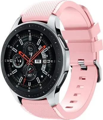 Produktbild von Strap-it Samsung Galaxy Watch 46mm Armband Silikon (Hellrosa)