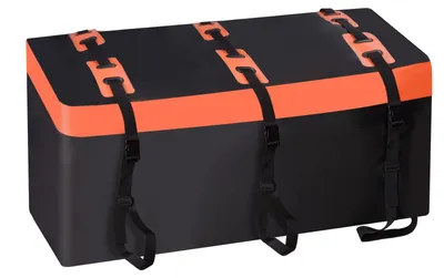 Image de Coffre de toit - Capacité de 566 litres - Dimensions : 150 x 61 x 61 cm - Matériau : PVC étanche