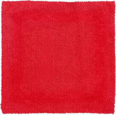 Produktbild von HOMESCAPES Duschvorleger rot 50x50 cm aus 100% Baumwolle