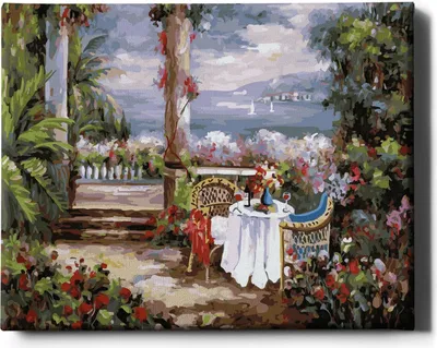 Produktbild von Oh Art! – Malen nach Zahlen Set – 40x50cm, mit Holzrahmen und Pinseln DIY
