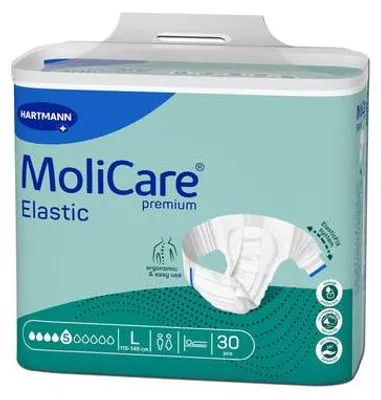 Immagine prodotto di MoliCare Premium Elastic 5 gocce, taglia S, slip per l'incontinenza | Confezione (30 pezzi)