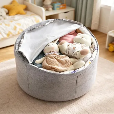 Productafbeelding van Zitzakhoes voor Opberging van Knuffels 58 x 11 inch