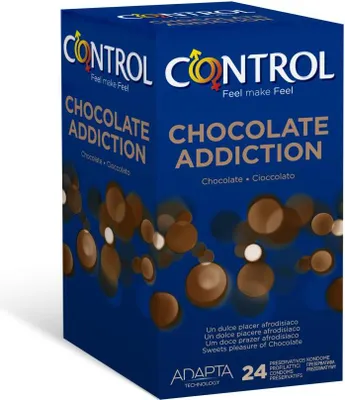 Produktbild von CHOCOLATE ADDICTION, Kondome mit Schokoladengeschmack, 24 Stück