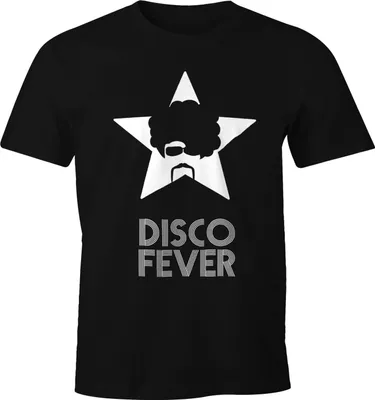 Produktbild von Cooles Herren T-Shirt Disco Party Fever Fun Shirt Moonworks®  4XL