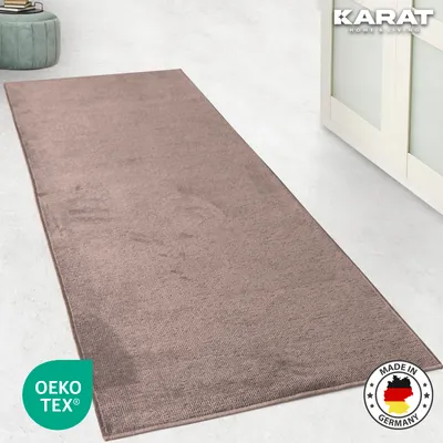 Produktbild von Teppich-Läufer Azade hochwertige Jacquard Weberei viele Farben Braun 80 x 100 cm