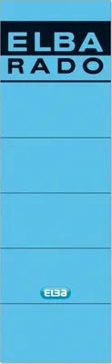 Produktbild von Ordnerrückenschild für Elba selbstklebend kurz/breit VE=100x10 Stück blau