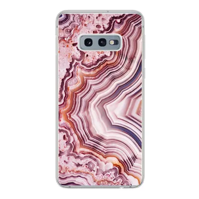 Produktbild von MuchoWow® Handyhülle Schutzhülle Hülle für Samsung Galaxy S10e Naturstein - Rosa - Luxus Silikon Softcase Handy Hülle - Handy