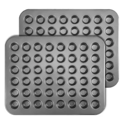 Produktbild von Muffin Backform Set – 2 Stück Mini Muffinform, 48er Cupcake Backblech, Antihaft Minimuffin Backformen