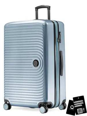 Zdjęcie produktu dla Walizka „Hauptstadtkoffer” – duża walizka + cyfrowa przywieszka, walizka podróżna XL z rozszerzeniem, walizka na kółkach z twardą obudową, 4 kółka, bagaż rejestrowany 130 l, zamek TSA, kolor niebieski basenowy