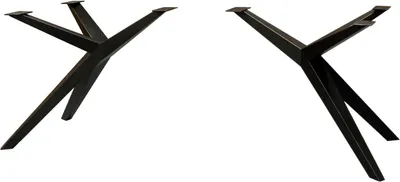 Produktbild von Tischfuß Designgestell Metall Schwarz