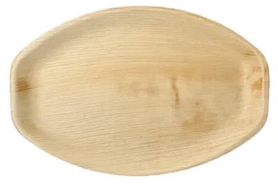 Obrázek produktu pro PAPSTAR tácky na palmové listy oválné, 3x37x25 cm, přírodní | fólie (6 ks)