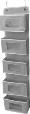 Immagine prodotto di INF Organizzatore Multistrato a 5 Scomparti in Tessuto Non Tessuto per Armadio Grigio