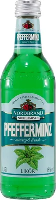 Produktbild von Nordbrand Pfefferminzlikör 18% vol. 0,35 L