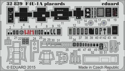 Produktbild von F4U-1A placards for Tamiya / 1:32