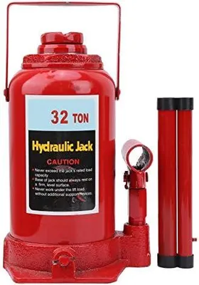 Productafbeelding van Hydraulische krik van 32 ton voor personenauto's, bestelwagens, boten, vrachtwagens en caravans - hefhoogte 25-47 cm - gemaakt van kwaliteitsstaal