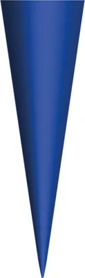 Produktbild von Schultüten-Rohling klein zum Basteln ultramarinblau - 50 cm rund - ohne Verschluss