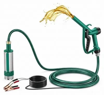 Zdjęcie produktu dla Pompa diesla samozasysająca 12V 30 l/min zestaw wąż