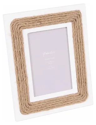 Produktbild von Holz- und Jutefotoraмen, 19H24 cm (Set mit 3 Stück)