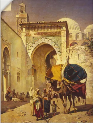 Produktbild von ARTland Wandbild, selbstklebend Eine arabische Straßenszene. Größe: 45x60 cm