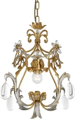 Produktbild von Casa Padrino Luxus Barock Kronleuchter Antik Gold / Antik Silber Ø 40 x H. 45 cm - Prunkvoller Wohnzimmer Kronleuchter im Barockstil - Barockstil Hotel Kronleuchter - Luxus Qualität -  Italy