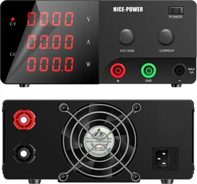 Zdjęcie produktu dla Zasilanie elektryczne, regulowane napięcie, wyświetlacz cyfrowy, CZARNY-a, 220 V-a, 15 V 60 A