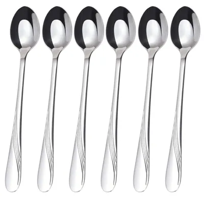 Longdrinklepeln 6 Stk., Edelstahl 18/0, 18 cm, spülmaschinengeeignet