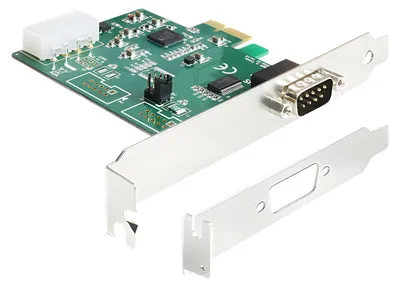 Produktbild von DeLOCK 89333, PCIe, Seriell, RS-232, 0,0009216 Gbit/s, 256 B, -30 - 75 °C