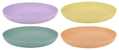 Produktbild von 4er Set Teller in Pastellfarben, rund, Durchmesser 18,5 cm, Höhe 2,5 cm