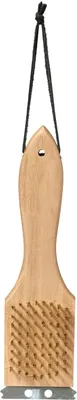 Produktbild von Best Sporting Grillbürste mit Holzgriff, 23 cm, Messingborsten und Metallkratzer