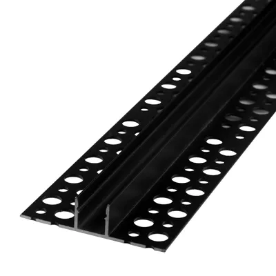 Obrázek produktu pro Profil pro LED pásky MasterLED, určený pro suchou konstrukci (sádrokarton), tloušťka 10 mm, délka 2 metry, barva černá