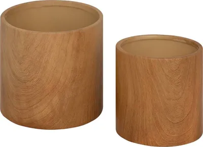 Produktbild von Set aus 2 übertöpfen "sao" d14,4 x h13,4cm  - Atmosphera créateur d'intérieur