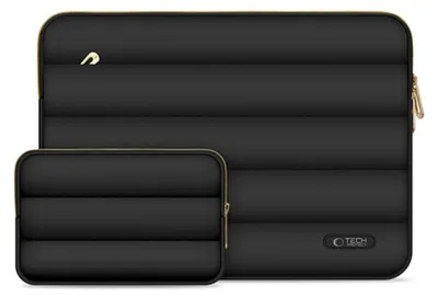 Image de Housse rembourrée Tech-Protect pour ordinateur portable 13-14 pouces avec pochette pour accessoires - Noire