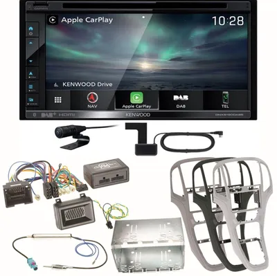 Produktbild von Kenwood DNX-5190DABS Navi Carplay Digitalradio USB Einbauset für Opel Astra J
