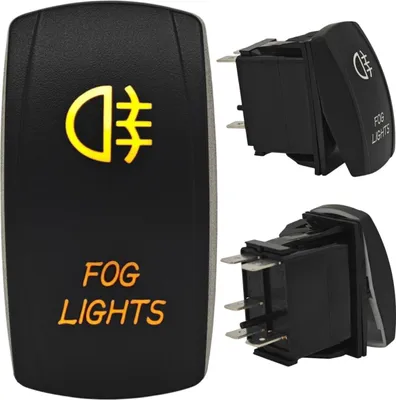 Produktbild von Nebelscheinwerferschalter 12-24 V Ein/Aus, LED-Verriegelungstaste