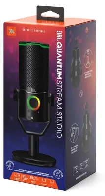 Zdjęcie produktu dla JBL JBLSTRMSTUDIOBLK, 110 dB, 50 - 16000 Hz, 0,5%, 24 bit, 192 kHz, -37 mV/Pa