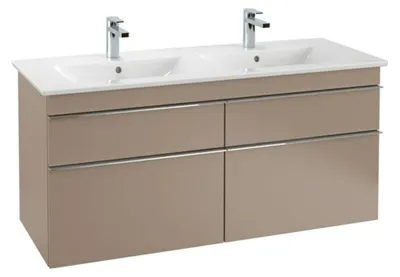 Immagine prodotto di Villeroy & Boch Venticello armoire double lavabo, 2 trous pour robinet, avec trop-plein, 1300x500mm, 4111DL01, 4111DL01