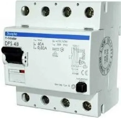 Produktbild von DOEPKE DOEP Fi-Schutzsch. DFS4-063-4/0,03-B-NK Allstromsensitiv 4-polig 4TE