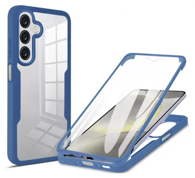Produktbild von 360° Hülle für Samsung Galaxy A26, 360 Grad Handyhülle mit Integriertem Displayschutz in Blau