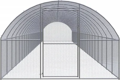 Immagine prodotto di vidaXL Pollaio da esterno 3x24x2 m Acciaio zincato