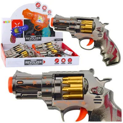 Produktbild von Spielzeugpistole, Revolver, Rotationsmagazin, Lichter, Geräusche