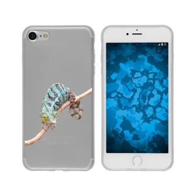 Produktbild von PhoneNatic Case kompatibel mit Apple iPhone 6s / 6 Silikon-Hülle Vektor Tiere Camelion M7
