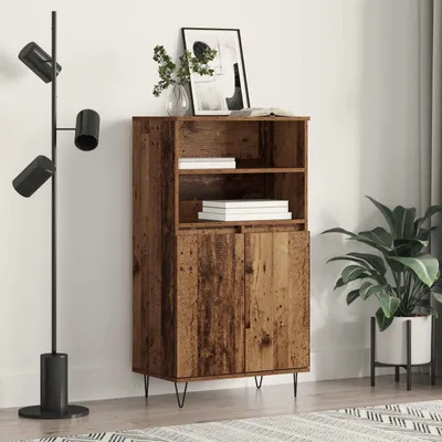 Zdjęcie produktu dla vidaXL Highboard brązowy 60 x 36 x 110 cm Materiał drewnopochodny