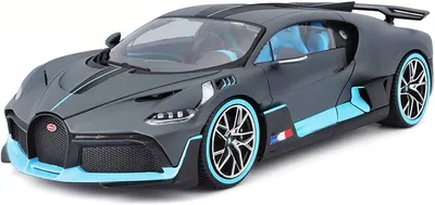 Image de Bburago 18-11045BK - Maquette de voiture - Bugatti DIVO (grise, échelle 1:18)